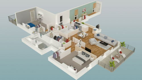 Вложения денег в недвижимости - квартирa 2 комнаты - 45 m2 - Dieppe - Photo 