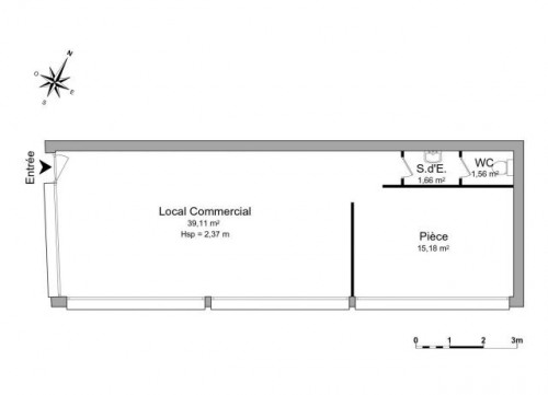 Affitto - Locale - 57 m2 - Montpellier - Photo 