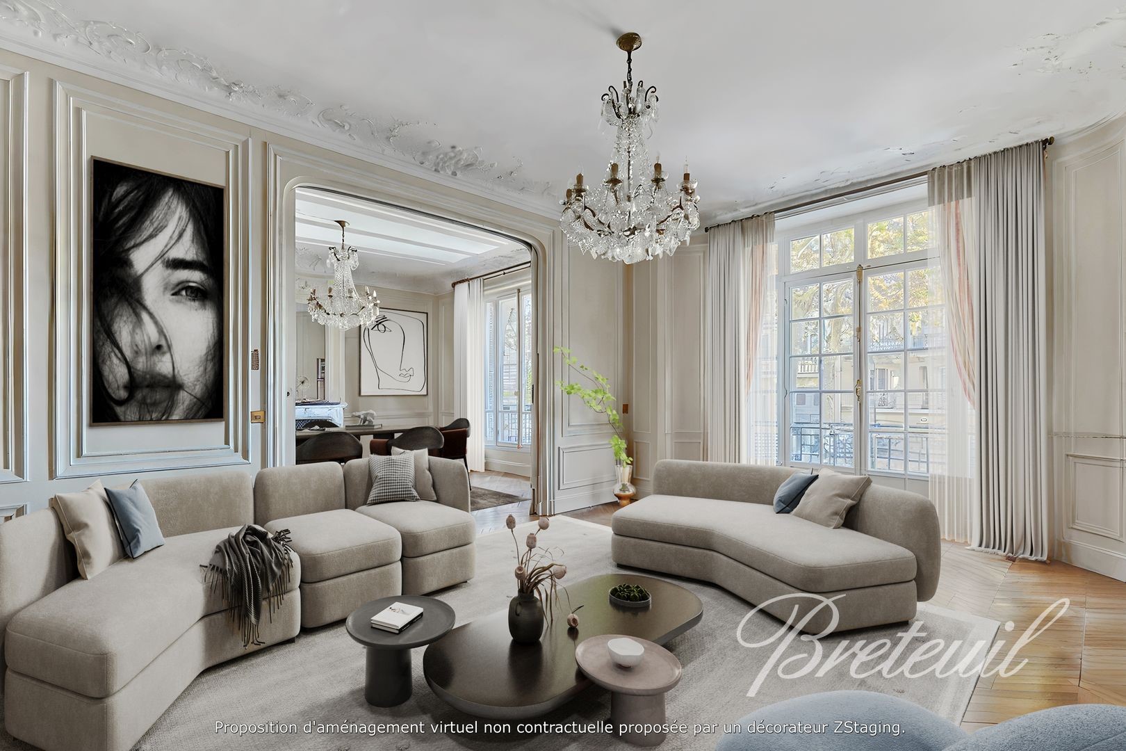 Luxury apartment for sale in the district Courcelles-Wagram