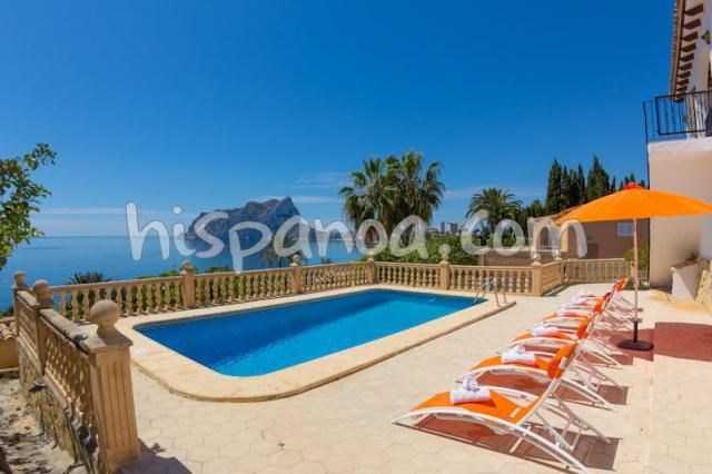 En location villa à Calpe face à l