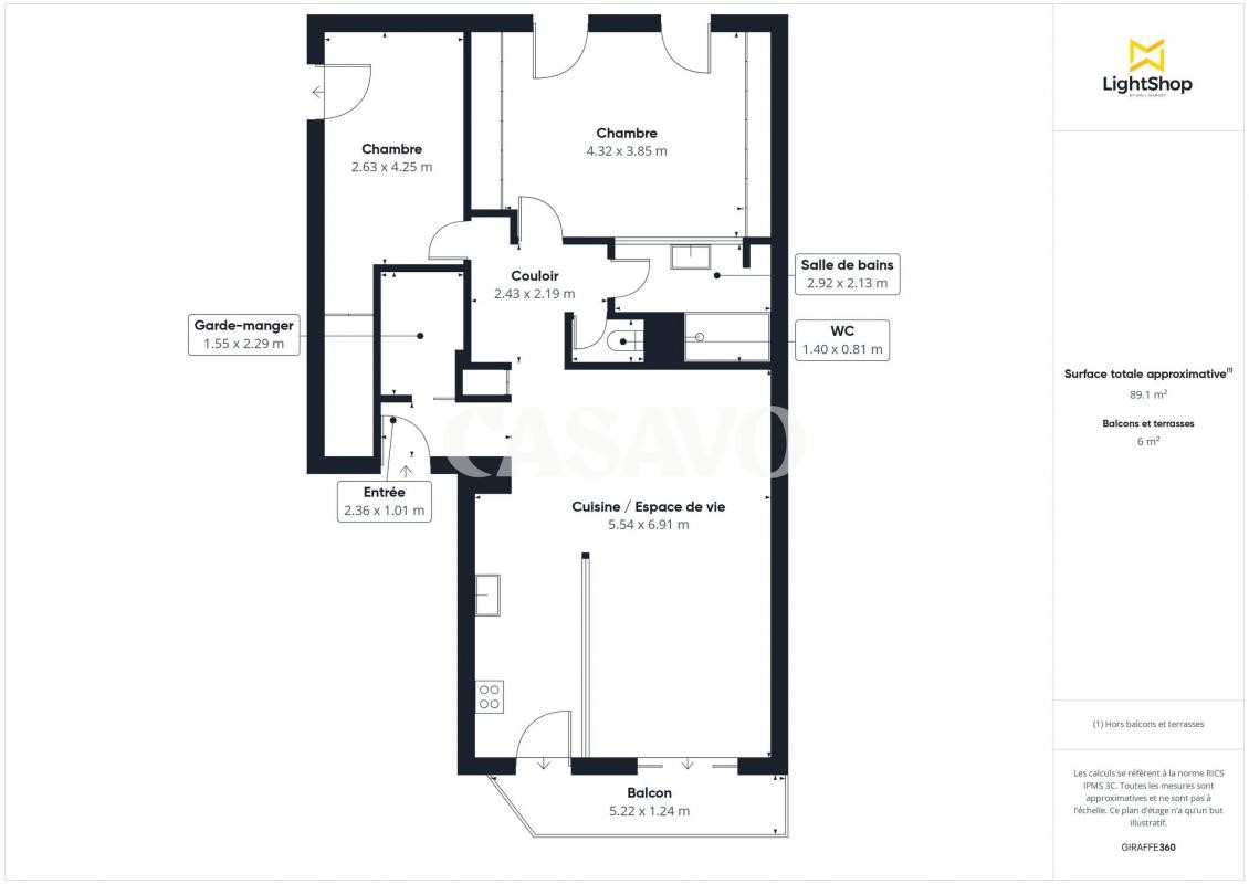 Vente Appartement 90m² 3 Pièces à Aix-en-Provence (13090) - Mon Office Immobilier