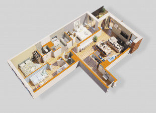 plan appartement avec terrasse