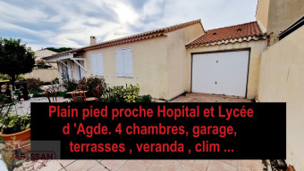 11 annonces de ventes de maisons de plain pied Agde 34300