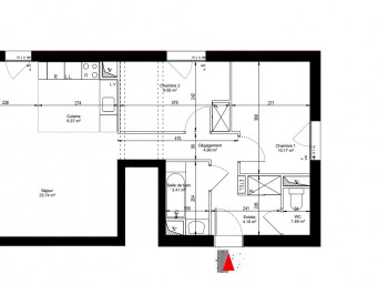 Appartement a louer noisy-le-grand - 3 pièce(s) - 65 m2 - Surfyn