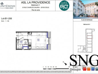 Appartement a louer dole - 1 pièce(s) - 17.98 m2 - Surfyn