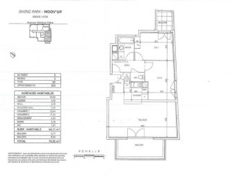 Appartement a louer lyon-8e-arrondissement - 3 pièce(s) - 64.11 m2 - Surfyn