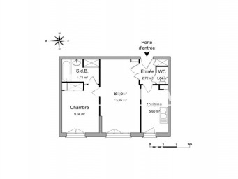 Appartement a louer evry - 2 pièce(s) - 38.7 m2 - Surfyn