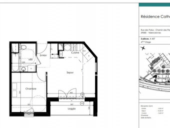 Appartement a louer valenciennes - 2 pièce(s) - 39.76 m2 - Surfyn