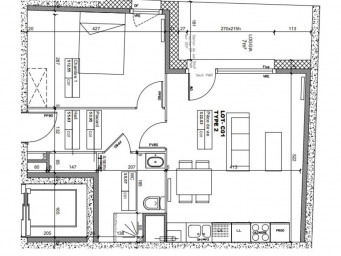 Appartement a louer tourcoing - 2 pièce(s) - 48 m2 - Surfyn
