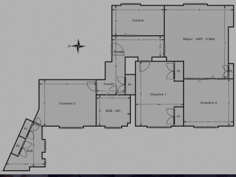 Appartement 4 pièce(s) 68 m²à vendre Paris-16e-arrondissement