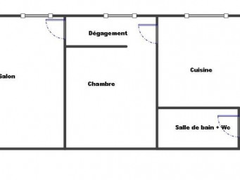 Appartement a louer paris-18e-arrondissement - 2 pièce(s) - 40 m2 - Surfyn