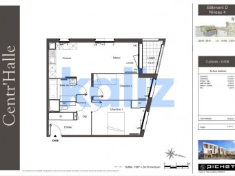 Appartement a louer clichy-sous-bois - 3 pièce(s) - 59 m2 - Surfyn
