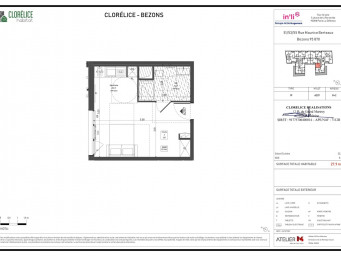 Appartement a louer bezons - 1 pièce(s) - 27.9 m2 - Surfyn