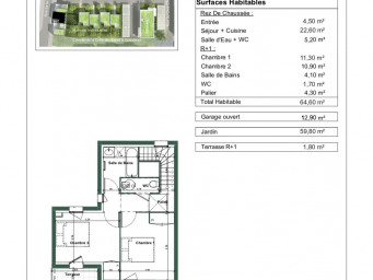 Maison a louer bretigny-sur-orge - 3 pièce(s) - 64.6 m2 - Surfyn