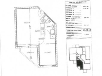 Appartement a louer massy - 2 pièce(s) - 44 m2 - Surfyn