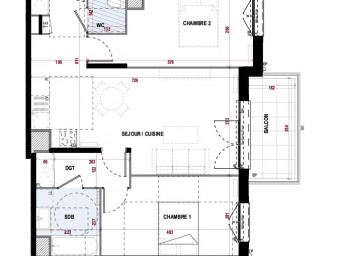 Appartement a louer eragny - 3 pièce(s) - 66 m2 - Surfyn