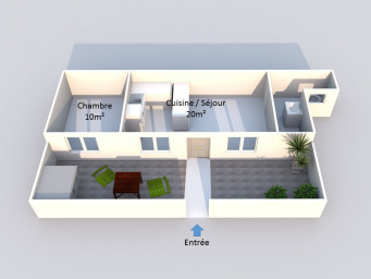 Appartement a louer malakoff - 2 pièce(s) - 33 m2 - Surfyn