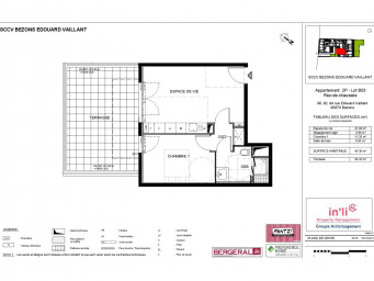 Appartement a louer bezons - 2 pièce(s) - 40.3 m2 - Surfyn