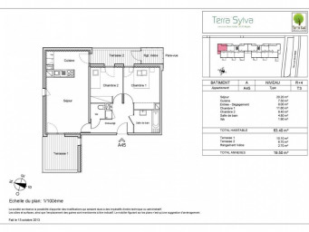 Appartement a louer begles - 3 pièce(s) - 63 m2 - Surfyn