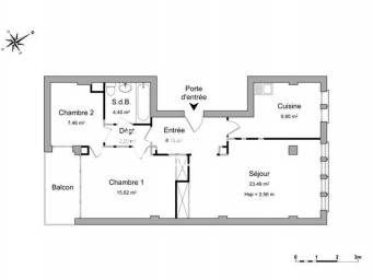 Appartement a louer boulogne-billancourt - 3 pièce(s) - 69.2 m2 - Surfyn