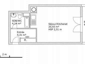 Appartement a louer louvres - 1 pièce(s) - 29.4 m2 - Surfyn