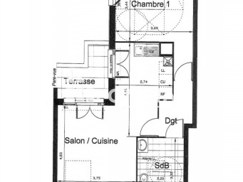 Appartement a louer villepinte - 2 pièce(s) - 52.7 m2 - Surfyn
