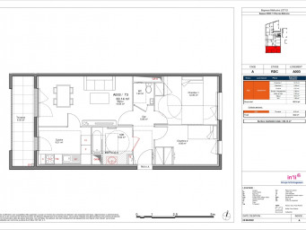 Appartement a louer bagneux - 3 pièce(s) - 63.14 m2 - Surfyn