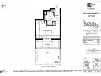Appartement a louer mulhouse - 1 pièce(s) - 27 m2 - Surfyn