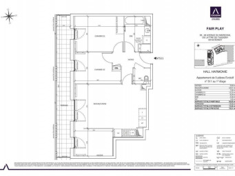 Appartement a louer bondy - 3 pièce(s) - 65 m2 - Surfyn