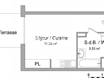Appartement a louer villiers-sur-marne - 1 pièce(s) - 23.5 m2 - Surfyn