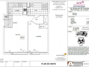 Appartement a louer montigny-les-cormeilles - 2 pièce(s) - 42.4 m2 - Surfyn