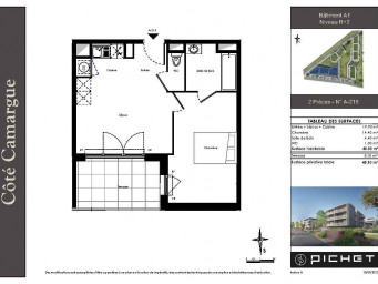 Appartement a louer arles - 2 pièce(s) - 40 m2 - Surfyn