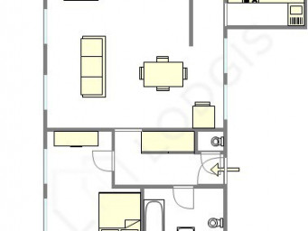 Appartement a louer paris-4e-arrondissement - 3 pièce(s) - 78 m2 - Surfyn