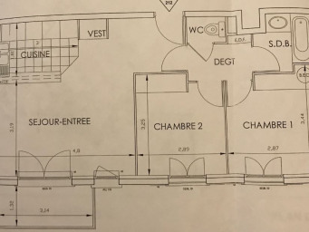 Appartement a louer sannois - 3 pièce(s) - 52 m2 - Surfyn