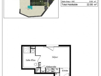 Appartement a louer bayonne - 1 pièce(s) - 22 m2 - Surfyn