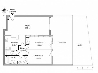 Appartement a louer salon-de-provence - 3 pièce(s) - 69.5 m2 - Surfyn
