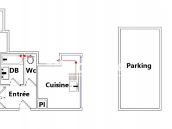 Appartement a louer les ulis - 2 pièce(s) - 46.8 m2 - Surfyn