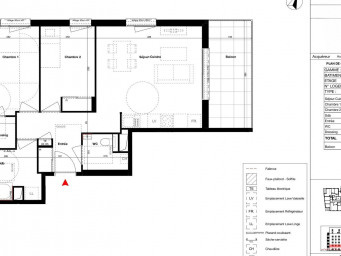 Appartement 349 000 € - 62 m²