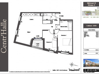 Appartement a louer clichy-sous-bois - 3 pièce(s) - 65 m2 - Surfyn