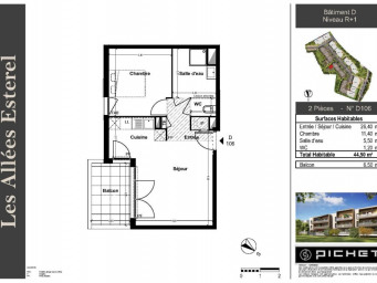 Appartement a louer frejus - 2 pièce(s) - 44 m2 - Surfyn