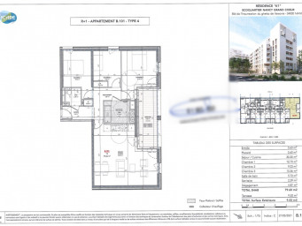 Appartement a louer nancy - 4 pièce(s) - 80 m2 - Surfyn