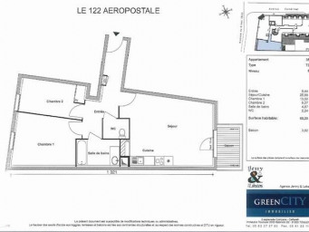 Appartement a louer garges-les-gonesse - 3 pièce(s) - 65.2 m2 - Surfyn