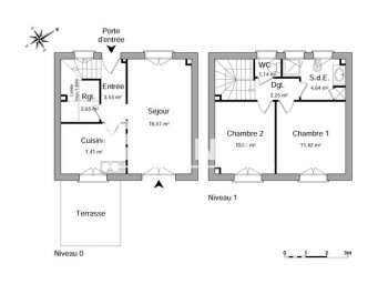 Maison a louer niort - 3 pièce(s) - 59.7 m2 - Surfyn