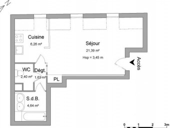 Appartement a louer antony - 1 pièce(s) - 36.3 m2 - Surfyn