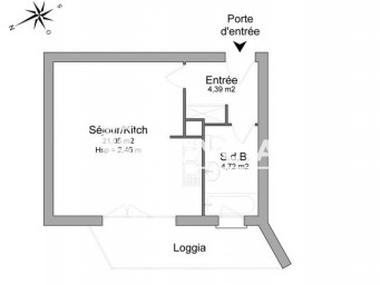 Appartement a louer cergy - 1 pièce(s) - 30.2 m2 - Surfyn