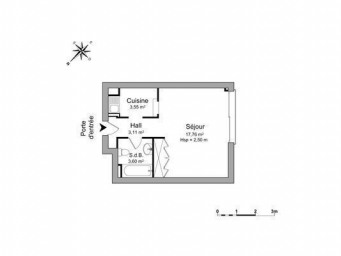 Appartement a louer paris-14e-arrondissement - 1 pièce(s) - 25 m2 - Surfyn