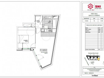 Appartement a louer paris-19e-arrondissement - 2 pièce(s) - 41 m2 - Surfyn