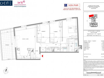 Appartement a louer montmagny - 4 pièce(s) - 82.4 m2 - Surfyn