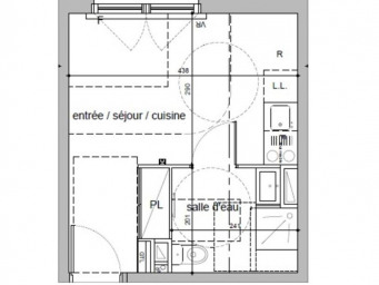 Appartement a louer melun - 1 pièce(s) - 20 m2 - Surfyn