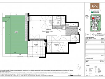 Appartement a louer neuilly-plaisance - 2 pièce(s) - 47 m2 - Surfyn